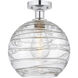 Edison Athens Deco Swirl 1 Light 10.00 inch Semi-Flush Mount