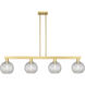 Arcadia Athens Island Light Ceiling Light in Satin Gold