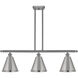 Ballston Cone LED 36 inch Brushed Satin Nickel Island Light Ceiling Light