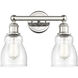 Ellery 2 Light 13.75 inch Polished Nickel Bath Vanity Light Wall Light in Seedy