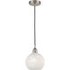 Edison White Mouchette 1 Light 8.00 inch Mini Pendant