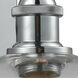 Ballston Athens 1 Light 8 inch Polished Chrome Sconce Wall Light in Clear Glass, Ballston