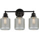 Aditi Stanton 3 Light 22 inch Matte Black Bath Vanity Light Wall Light, Aditi