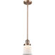 Franklin Restoration Canton LED 6.5 inch Antique Copper Mini Pendant Ceiling Light in Matte White, Franklin Restoration