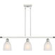 Ballston Brookfield LED 36 inch White and Polished Chrome Island Light Ceiling Light in White Glass, Ballston