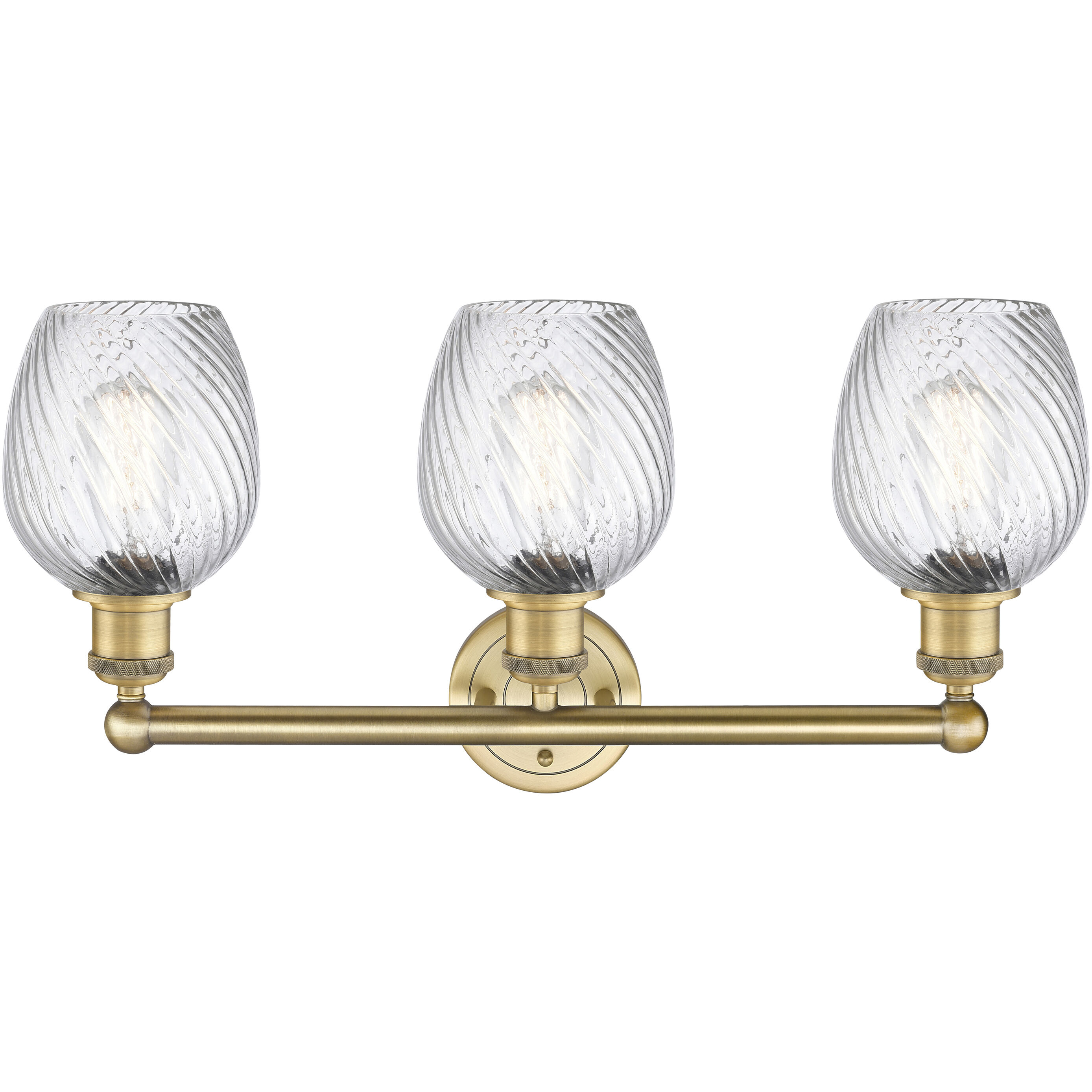 Salina 3 Light 23 inch Brushed Brass Bath Vanity Light Wall Light