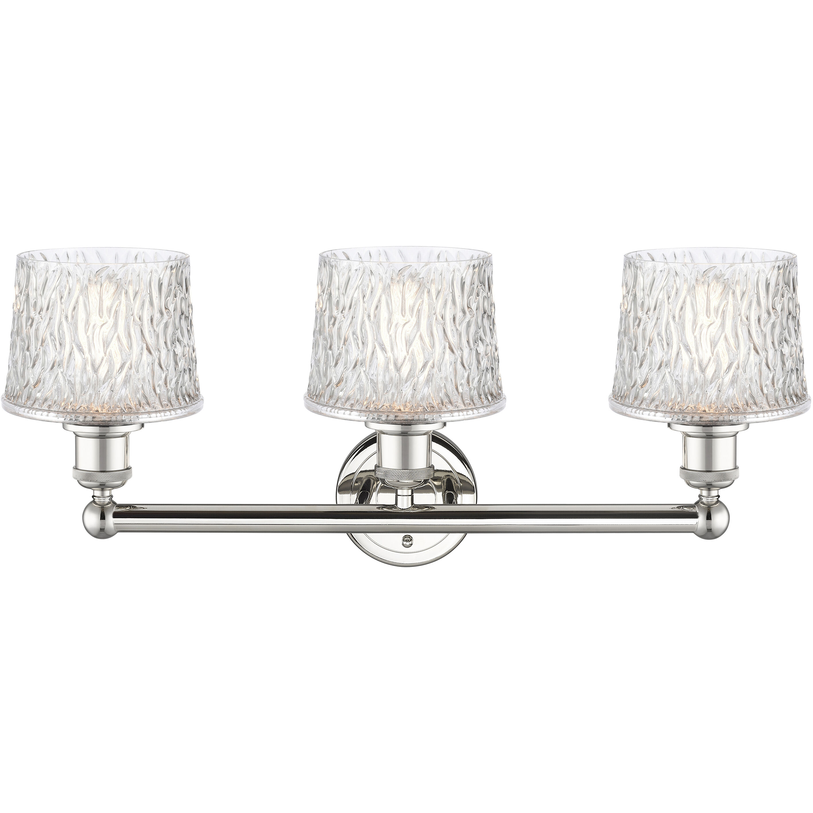 Niagra 3 Light 24.5 inch Polished Nickel Bath Vanity Light Wall Light