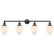 Franklin Restoration Bullet 4 Light 46 inch Matte Black Bath Vanity Light Wall Light