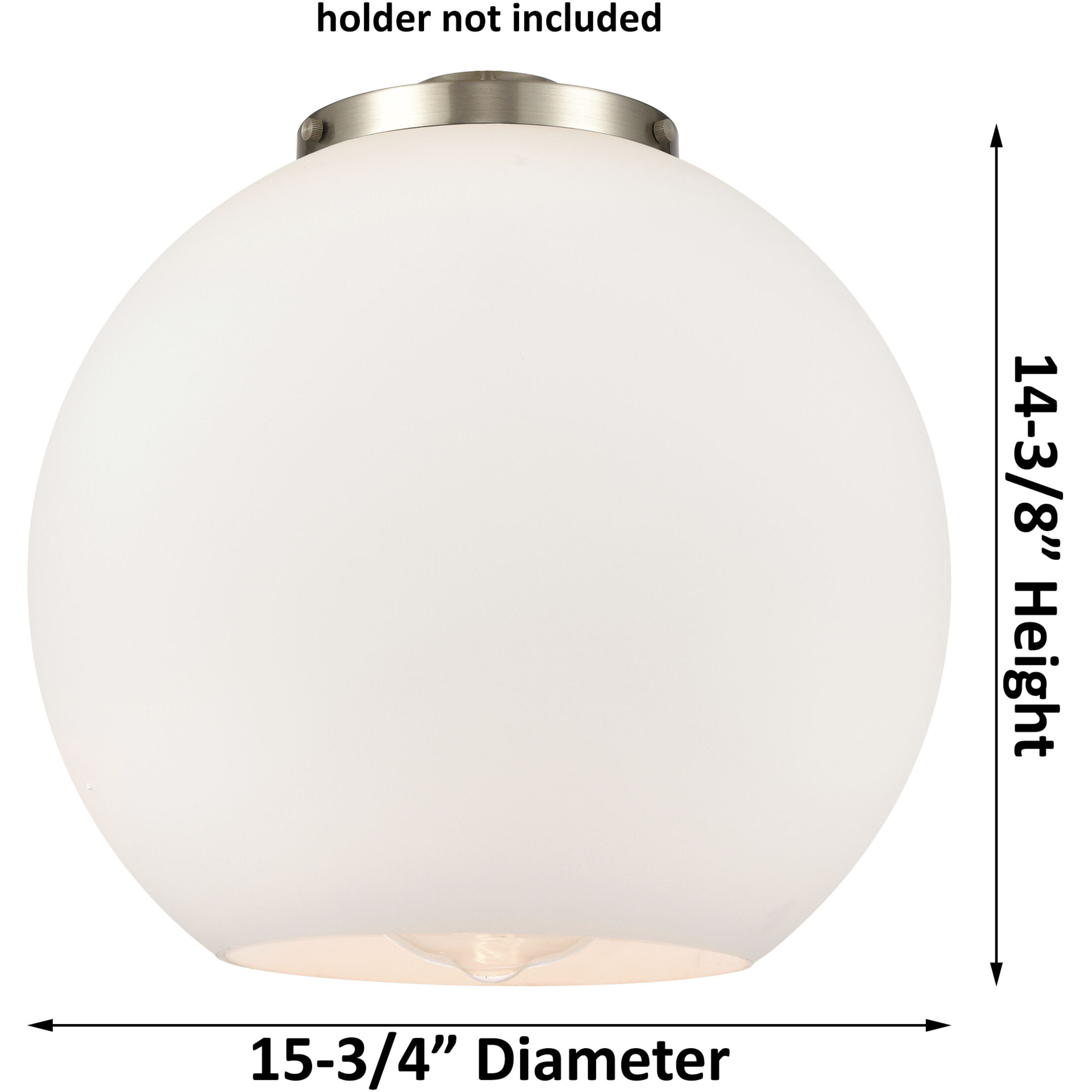 Ballston Athens LED 15.75 inch Brushed Brass Pendant Ceiling Light in Clear