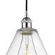 Edison Cone 1 Light 16 inch Polished Chrome Pendant Ceiling Light