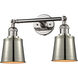 Franklin Restoration Addison 2 Light 5 inch Polished Nickel Bath Vanity Light Wall Light, Franklin Restoration