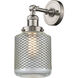 Franklin Restoration Stanton 1 Light 6 inch Brushed Satin Nickel Semi-Flush Mount Ceiling Light, Franklin Restoration