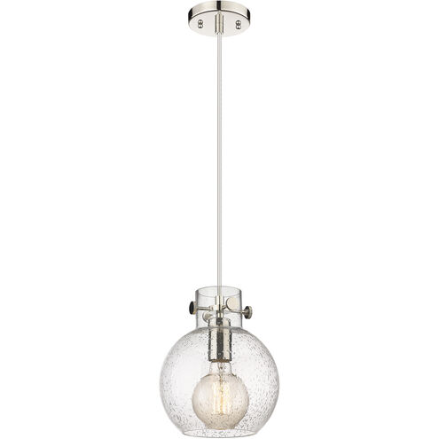 Downtown Urban Newton Sphere 1 Light 8 inch Polished Nickel Mini Pendant Ceiling Light in Seedy