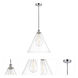 Edison Cone 1 Light 16 inch Polished Chrome Pendant Ceiling Light