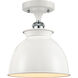 Ballston Adirondack 1 Light 8.50 inch Semi-Flush Mount