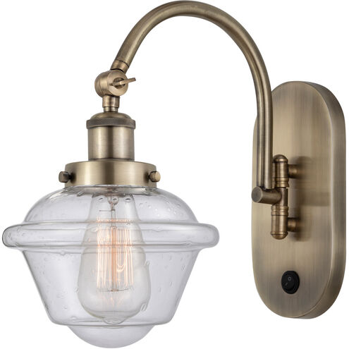 Franklin Restoration Oxford LED 8 inch Antique Brass Sconce Wall Light