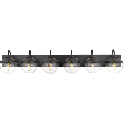 Auralume Sands LED 44 inch Matte Black Bath Vanity Light Wall Light