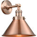 Franklin Restoration Briarcliff LED 10 inch Antique Copper Semi-Flush Mount Ceiling Light, Franklin Restoration