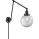 Large Beacon 30 inch 60.00 watt Matte Black Swing Arm Wall Light, Franklin Restoration
