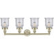 Canton 4 Light 33 inch Antique Brass Bath Vanity Light Wall Light in Seedy