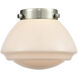 Nouveau 2 Olean LED 6.75 inch Black Antique Brass Mini Pendant Ceiling Light in Matte White