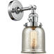 Franklin Restoration Small Bell LED 5 inch Polished Chrome Sconce Wall Light, Franklin Restoration