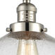 Franklin Restoration XX-Large Beacon 1 Light 12 inch Polished Nickel Semi-Flush Mount Ceiling Light in Seedy Glass, Franklin Restoration