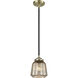 Nouveau Chatham 1 Light 6 inch Black Antique Brass Mini Pendant Ceiling Light in Incandescent, Mercury, Nouveau
