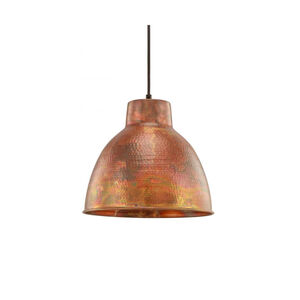 Charita 1 Light 12 inch Burnt Copper Mini Pendant Ceiling Light