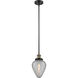 Franklin Restoration Geneseo 1 Light 7 inch Black Antique Brass Mini Pendant Ceiling Light