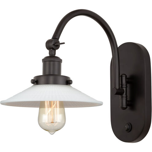 Franklin Restoration Halophane LED 9 inch Oil Rubbed Bronze Sconce Wall Light