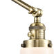 Dover 30 inch 3.50 watt Antique Brass Swing Arm Wall Light, Franklin Restoration