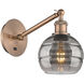 Ballston Rochester 1 Light 5.88 inch Antique Copper Sconce Wall Light