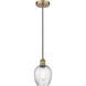 Edison Salina LED 5 inch Antique Brass Mini Pendant Ceiling Light