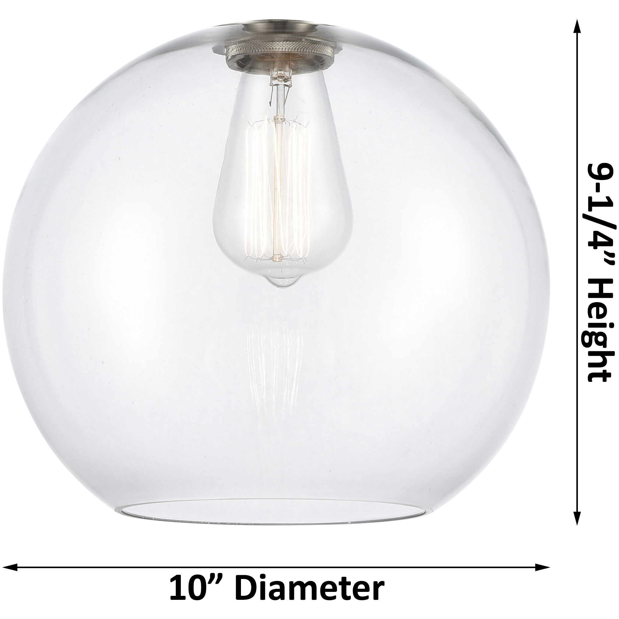 Crown Point 1 Light 10 inch Polished Nickel Pendant Ceiling Light in Clear Glass