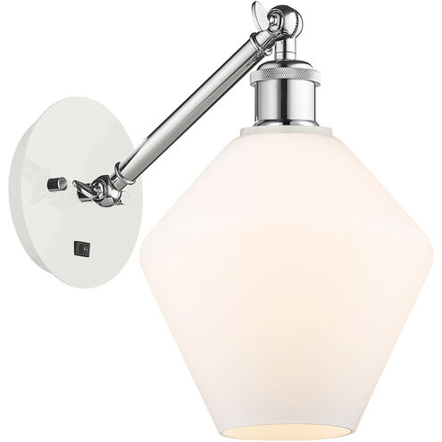 Ballston Cindyrella LED 8 inch White and Polished Chrome Sconce Wall Light