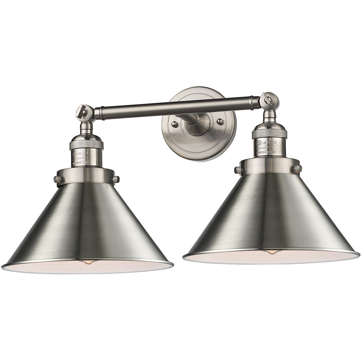 Briarcliff 2 Light 19 inch Brushed Satin Nickel Vanity Light Wall Light