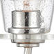 Scarlett 2 Light 14 inch Polished Chrome Bath Vanity Light Wall Light in Seedy Glass
