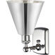 Ballston Cone 1 Light 8 inch Polished Chrome Sconce Wall Light
