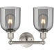 Edison Bella 2 Light 14.5 inch Brushed Satin Nickel Bath Vanity Light Wall Light