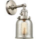 Franklin Restoration Small Bell LED 5 inch Brushed Satin Nickel Sconce Wall Light, Franklin Restoration