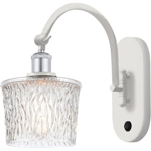 Ballston Niagra LED 6.5 inch White and Polished Chrome Sconce Wall Light