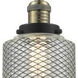 Franklin Restoration Stanton 1 Light 6 inch Black Antique Brass Mini Pendant Ceiling Light, Franklin Restoration