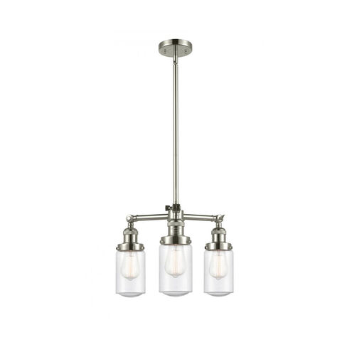 Franklin Restoration Dover LED 17 inch Polished Nickel Chandelier Ceiling Light in Seedy Glass, Franklin Restoration
