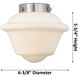 Downtown Urban Oxford 1 Light 7.25 inch Matte Black Mini Pendant Ceiling Light in Seedy