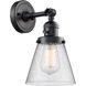 Franklin Restoration Small Cone LED 6.25 inch Matte Black Sconce Wall Light, Franklin Restoration