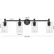 Downtown Urban Crown Point 4 Light 33.88 inch Brushed Brass Bath Vanity Light Wall Light in Seedy