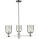 Arcadia Caledonia 3 Light 27 inch Polished Chrome Chandelier Ceiling Light