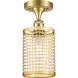 Nestbrook 1 Light 5 inch Satin Gold Semi-Flush Mount Ceiling Light
