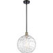 Ballston Athens Water Glass 1 Light 12 inch Black Antique Brass Mini Pendant Ceiling Light